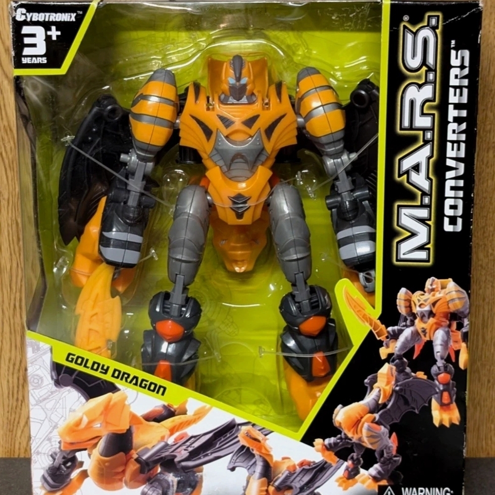 New Cybotronix M.A.R.S. Converters Goldy Dragon Action Figure- Free Shipping
5.0